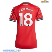 Camisa de time de futebol Manchester United Casemiro #18 Replicas 1º Equipamento Feminina 2025-26 Manga Curta